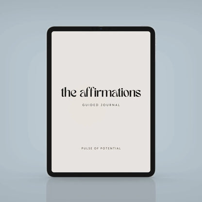 The Affirmations Digital Fillable Journal