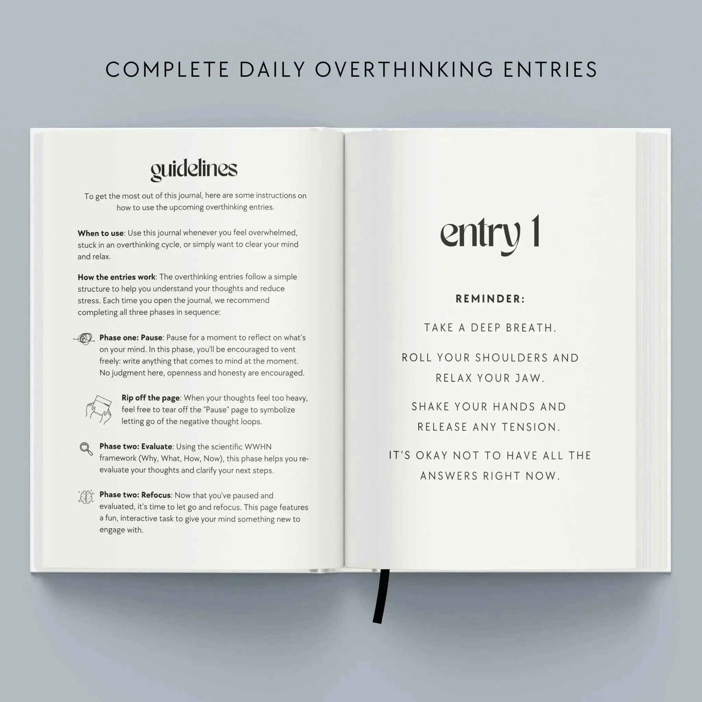 The Overthinking Guided Journal