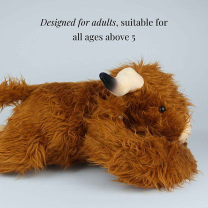 Hallie the Highland Cow Weighted Animal