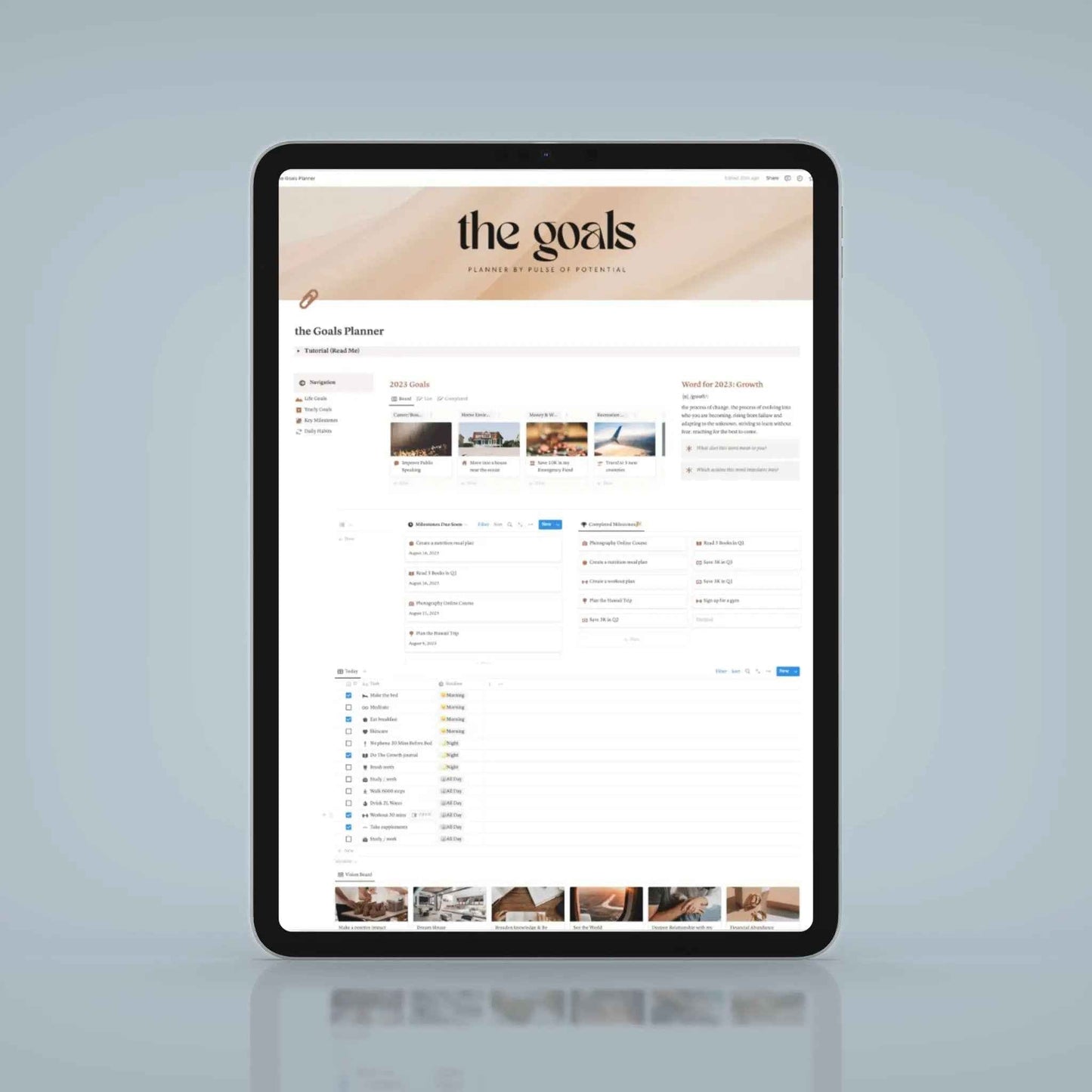 The Goals & Habits Planner