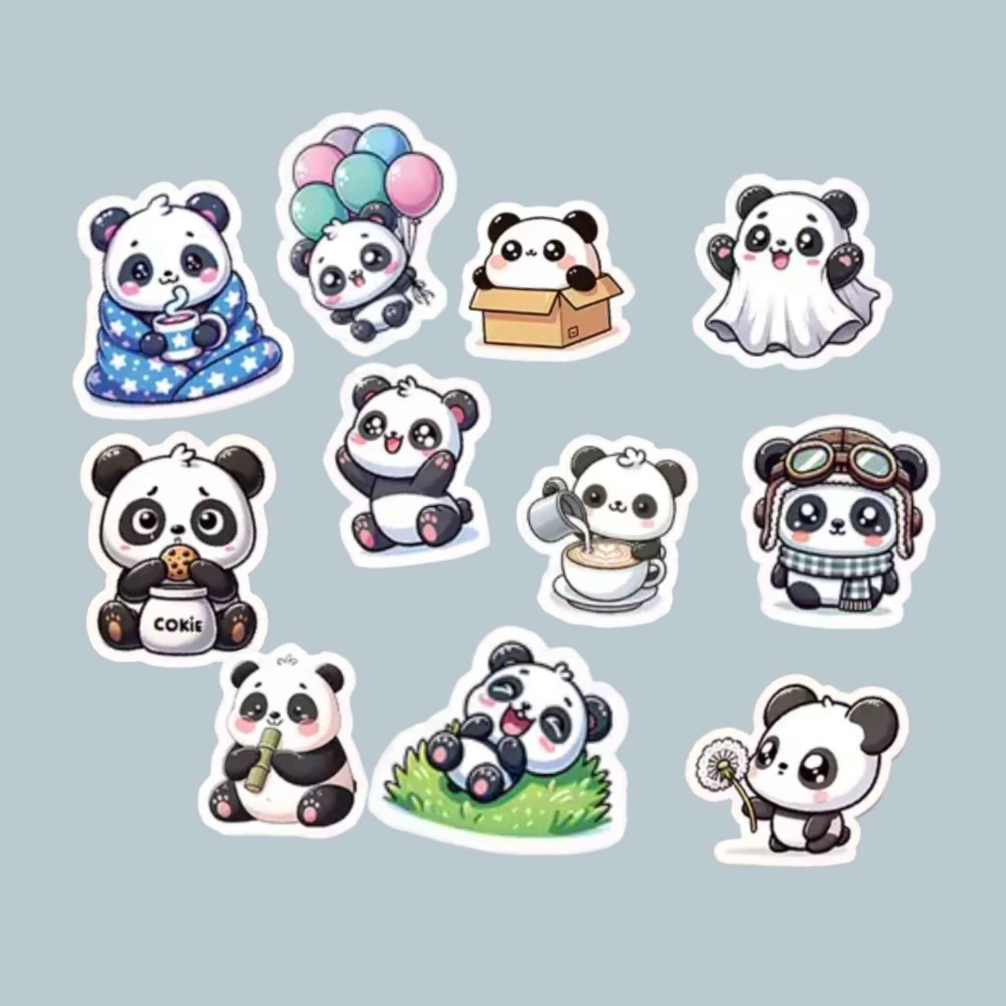 Pookie the Panda Sticker Set