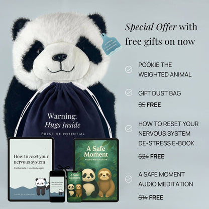 Pookie the Panda Weighted Hug Buddy for Children